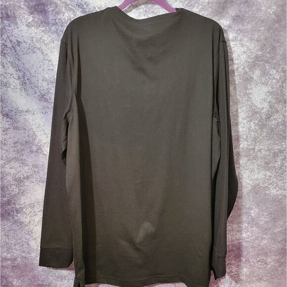 Mens Long Sleeve Black Tee - Picture 6 of 10